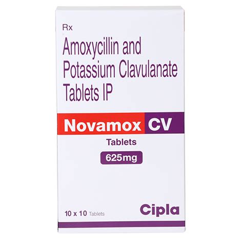 Novamox CV 625mg Tablet 10 S Price Uses Side Effects Netmeds