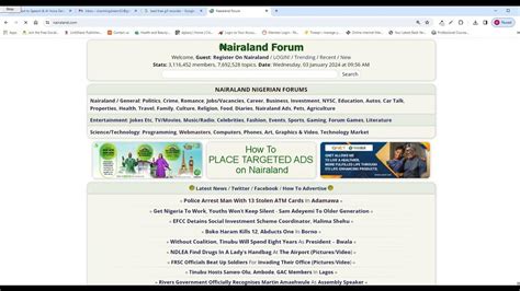 Nairaland Home - YouTube