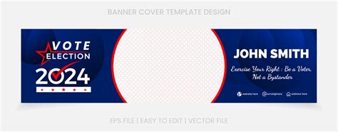 banner election template design cover social media 33643659 Vector Art ...