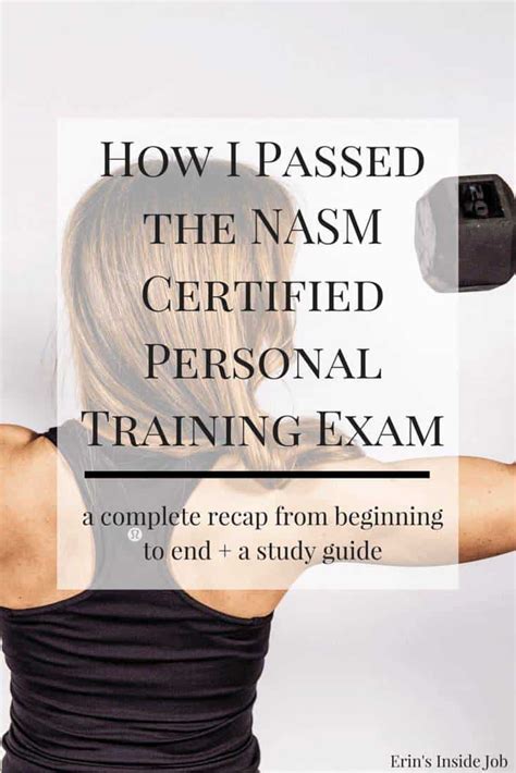 NASM Study Guide Passing The NASM Certified Personal Training Exam