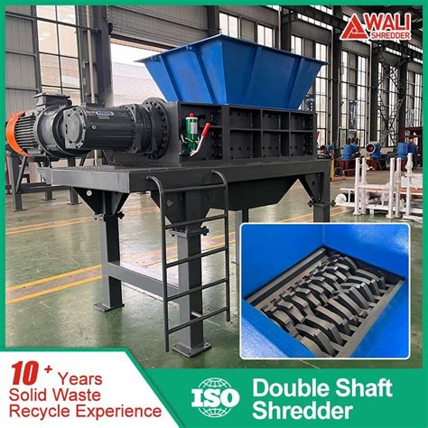 Twin Shaft Shredding Machine Industrial Plastic Metal Cans Double Shaft