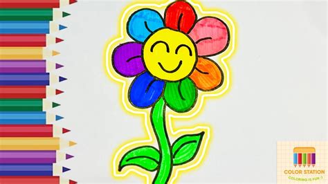 draw  flower step  step flower drawing lesson   draw