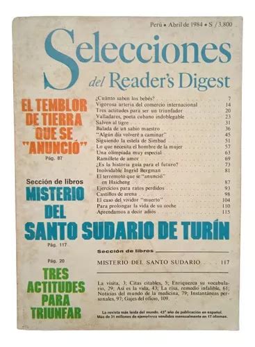 Revista Selecciones Readers Digest Abril 1984 Cuotas sin interés