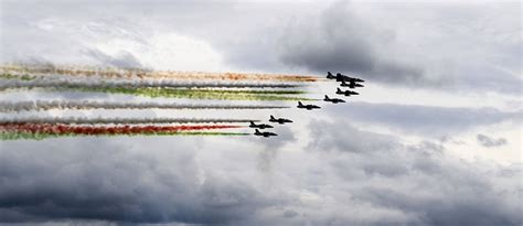 Plane Tricolor Arrows Clouds Free Photo On Pixabay Pixabay