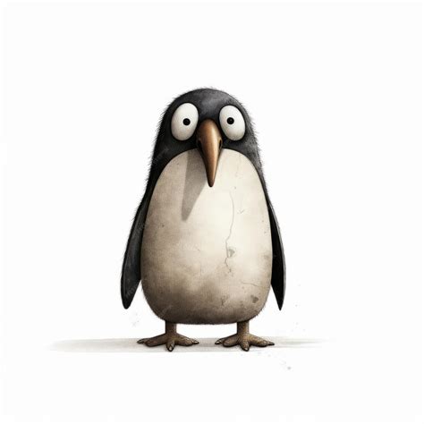 Premium AI Image | Penguin Art By Jon Klassen With Snicker Emoji