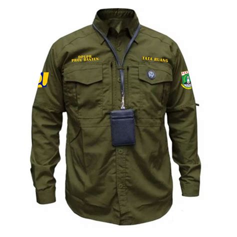 jual baju kemeja tactical costum bordir pria pendekpanjang hem gunung