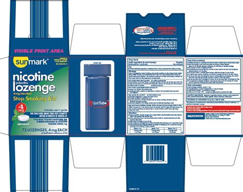 Ndc Sunmark Nicotine Lozenge Oral Label Information Details