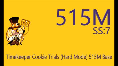 Crob Timekeeper Cookie Trials Hard Mode M Base Mar Buff