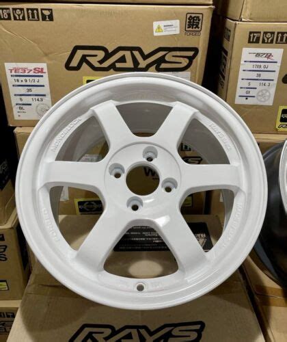 Buy Set Of 4 Rays Volk Racing Te37sl Sl Dash White 15x8 35 4x100