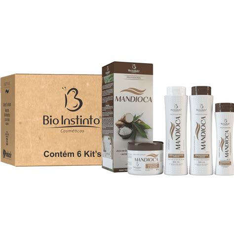 Kit Capilar Mandioca Itens Bio Instinto Caixa Kits Atacado