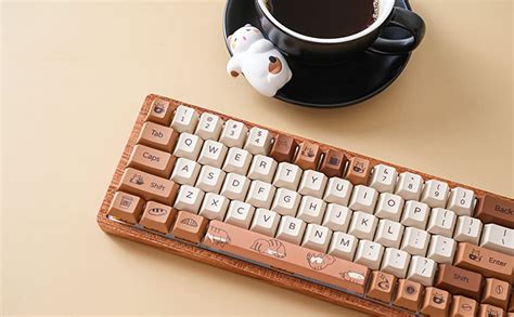 Yunzii Coffee Cat Dye Sub Pbt Keycaps Full Keys Dye Sublimation Pbt