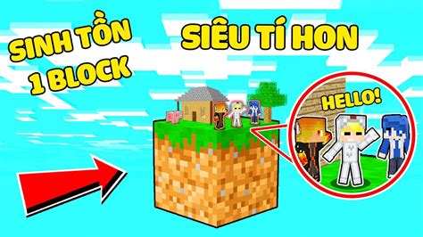 TÔ GÀ ThỬ ThÁch 24h Sinh TỒn 1 Block SiÊu TÍ Hon Trong Minecraft