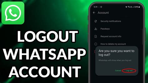 How To Logout WhatsApp Account YouTube