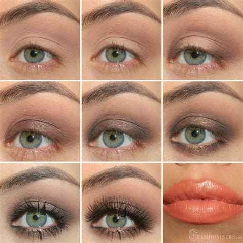 Make Up Tipps Gruene Augen Schminken Lidschatten Braune Toenen