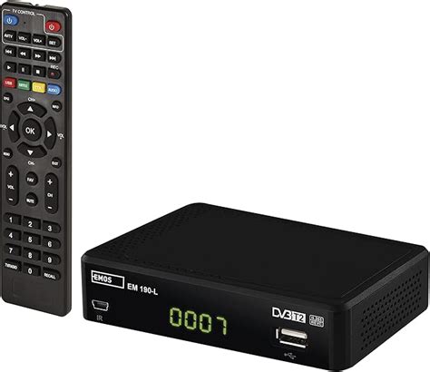 Emos Decoder DVB T2 Recivitore Digitale Terrestre H 265 HEVC HD Con