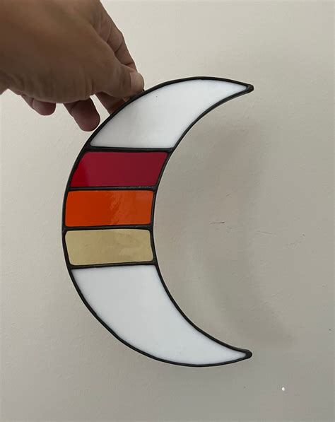 Stained Glass Roy Rainbow Moon Jthrees Glass Art