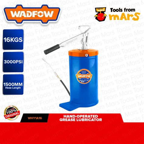 Wadfow Hand Operated Grease Lubricator 16kgs Manual Lubricating Pump