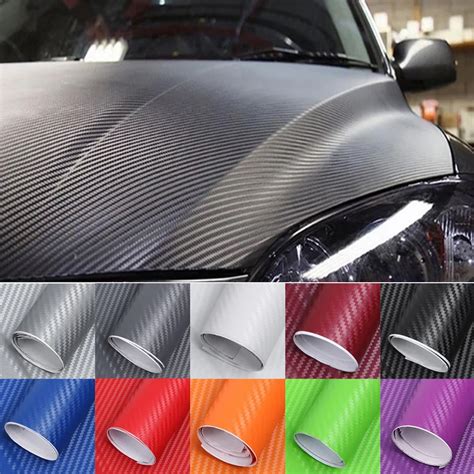 Car Vinyl Wrap 3D Carbon Fiber Vinyl Vinilo Vinil Sheet Roll Film