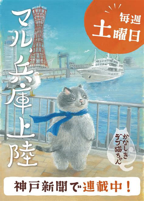 毎週土曜日、神戸新聞で連載中！かなしきデブ猫ちゃんのマル、兵庫上陸！ Kobetv（神戸tv）