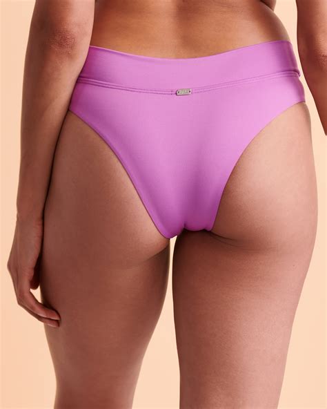 Tropik Solid Thong Bikini Bottom Fuchsia Bikini Village