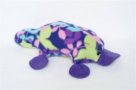 Purple Plush Platypus Handmade Platypus Toy Original Etsy