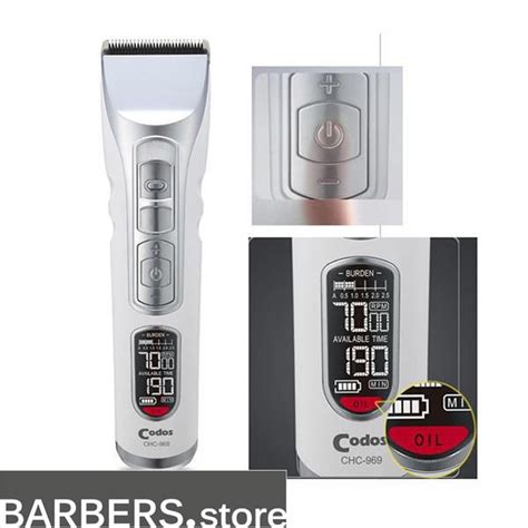 Codos Chc 969 Professional Lcd Cordless Hair Clipper 3 Pins Adapter