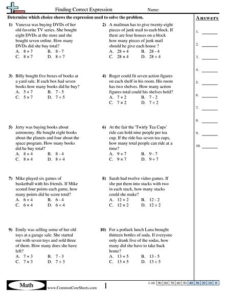 Ixl Solve One Step Equations Word Problems Th Grade Math