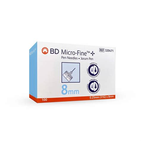 BD Micro Fine 8mm Pen Needles 31G