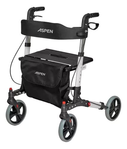 Andador Ortopedico Rollator Aluminio Plegable Asiento Aspen