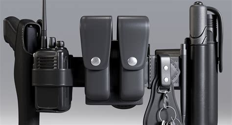 3D model police belt holster - TurboSquid 1397300