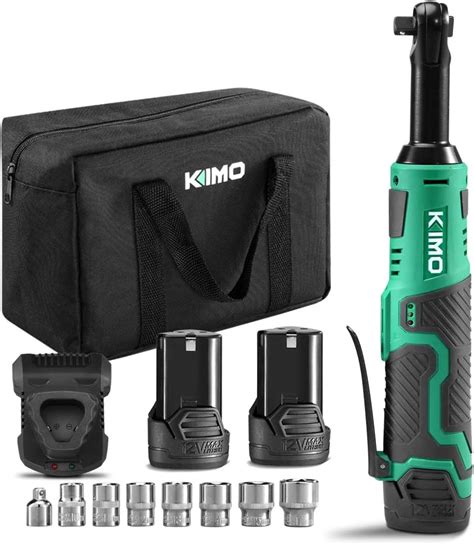 Kimo Extended Electric Ratchet Wrench Set Ft Lbs Rpm V