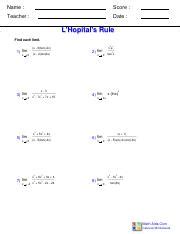 L Hopital S Rule Finding Limits And Solving Calculus Problems Course