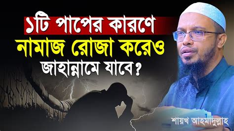 যে পাপের কারণে অধিকাংশ মানুষ নামাজ রোজা করেও জাহান্নামে যাবে Shaikh