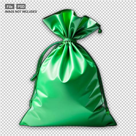 Premium Psd Green Money Bag