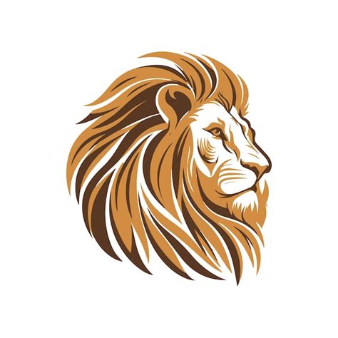 Premium Vector Lion Vector Logo Lion Two Colors Lion