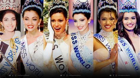 Miss World Winners From India Youtube