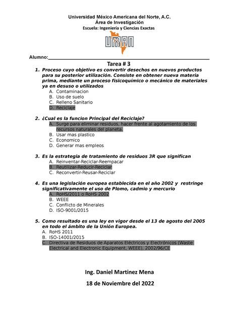 Tarea Sistemas De Desarrollo Sustentable Ro Hs Ii Universidad