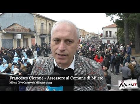 Francesco Ciccone Carnevale Miletese 2023 YouTube