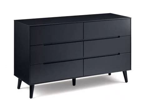 Julian Bowen Alicia Drawer Wide Chest Anthracite At Now To Bed