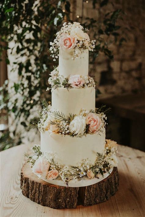 Barn Wedding Ideas Wedding Cake Decorations Floral Wedding Cakes