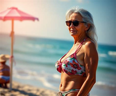 Old Woman Bikini Image Free Ai Generator Makepix