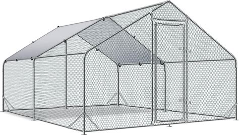 Amazon Vevor Large Metal Chicken Coop With Run Walkin Poultry