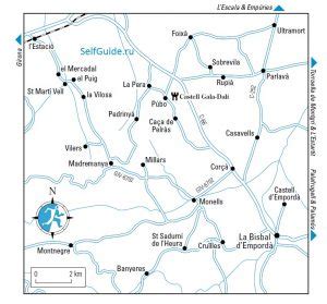 Spain Rg Costa Brava Labisbal Map Self Guide