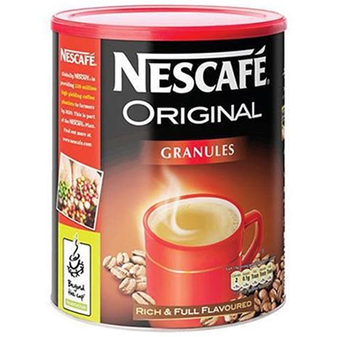 Nescafe Original Instant Coffee Granules Tin G Offer Includes