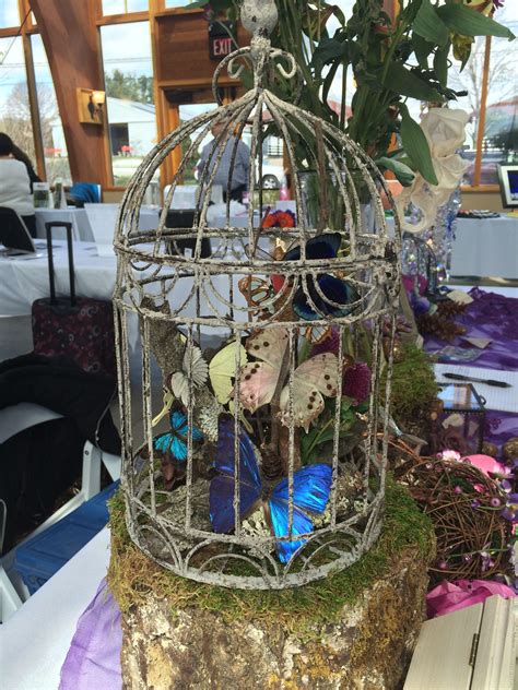 Pin On Enchanted Forest Butterfly Birdcage Centerpieces