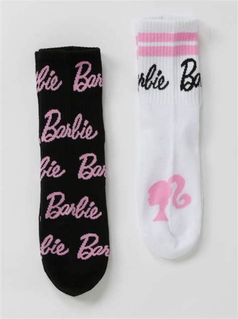 Womens Barbie Mid Crew Sock Warehouse One