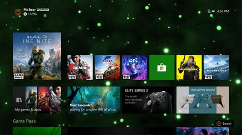 Xbox Series X Dashboard Neuer dynamischer Hintergrund für Insider