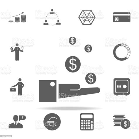 The Hand Catches Money Icon Finance Icons Universal Set For Web And