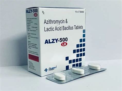 Azithromycin Lactic Acid Bacillus Tablet 500 Mg At Rs 950 Strip Of 3