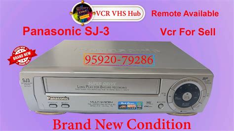 Vcr For Sale Panasonic NV SJ3 Brand Remote New Condition